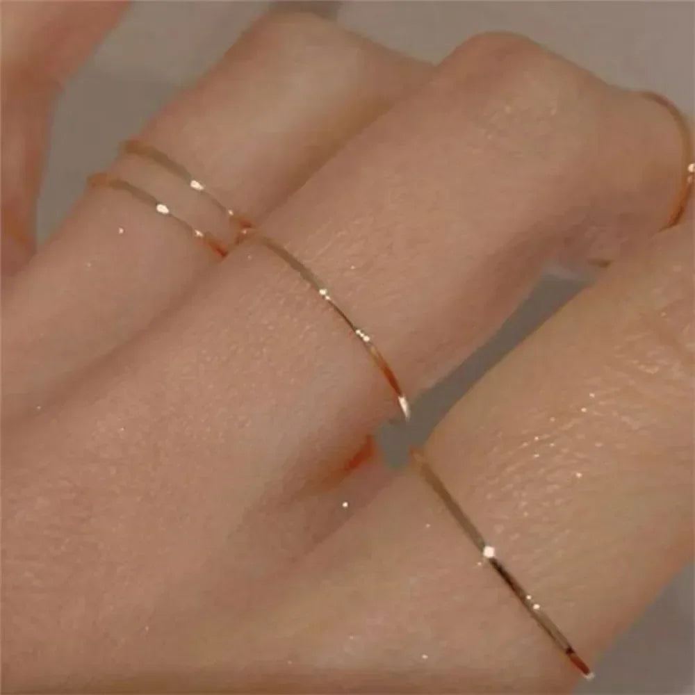 Minimalist Silver-Plated Stainless Steel Rings for Women
Elegant Stackable Design | Modern Everyday Jewelry | Durable, Tarnish-Resistant Finish.