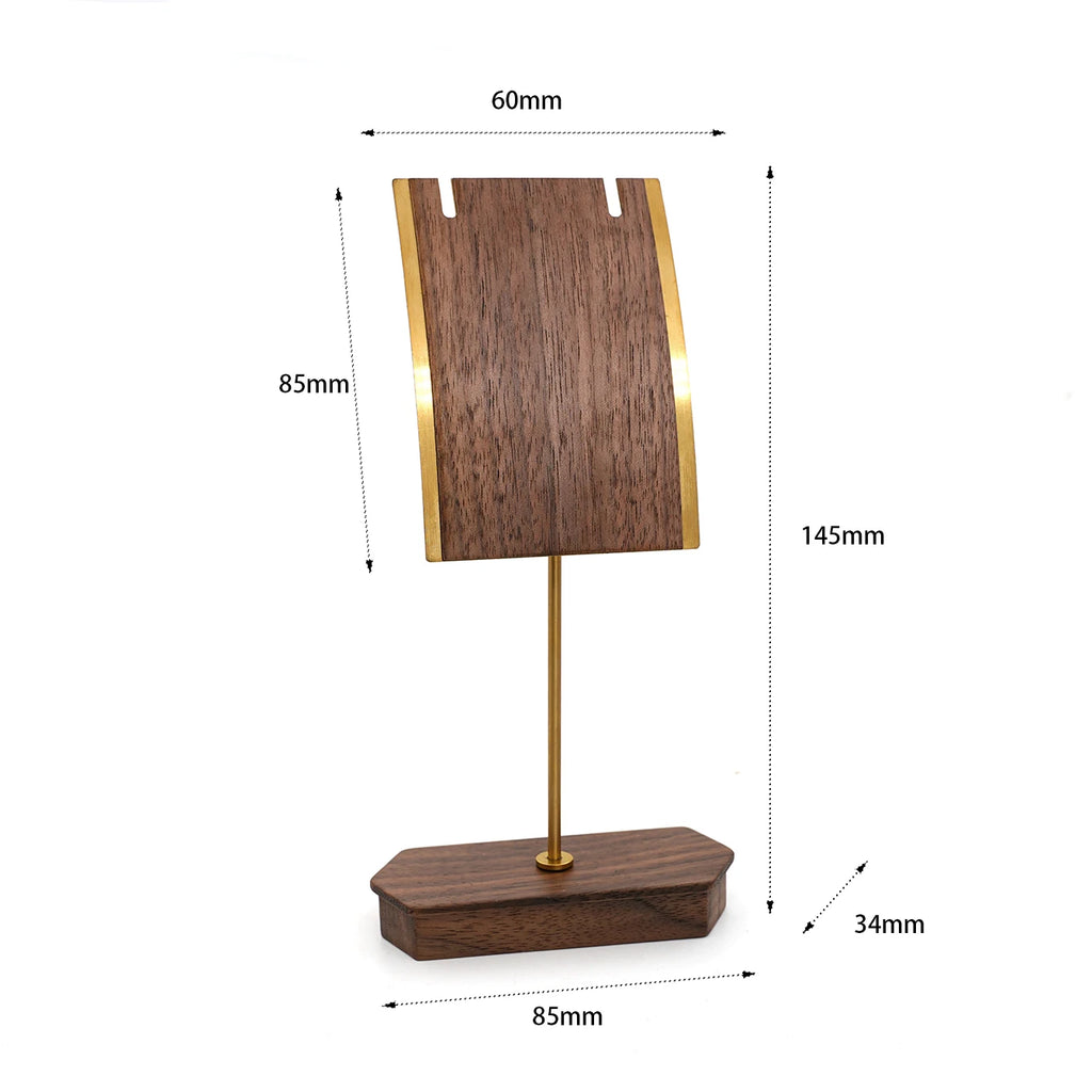 Bring timeless elegance to your space with this Minimalist T-Bar Jewelry Stand, crafted from rich walnut wood and sleek metal. Designed for both style and function, it keeps your favorite earrings, necklaces, and accessories.