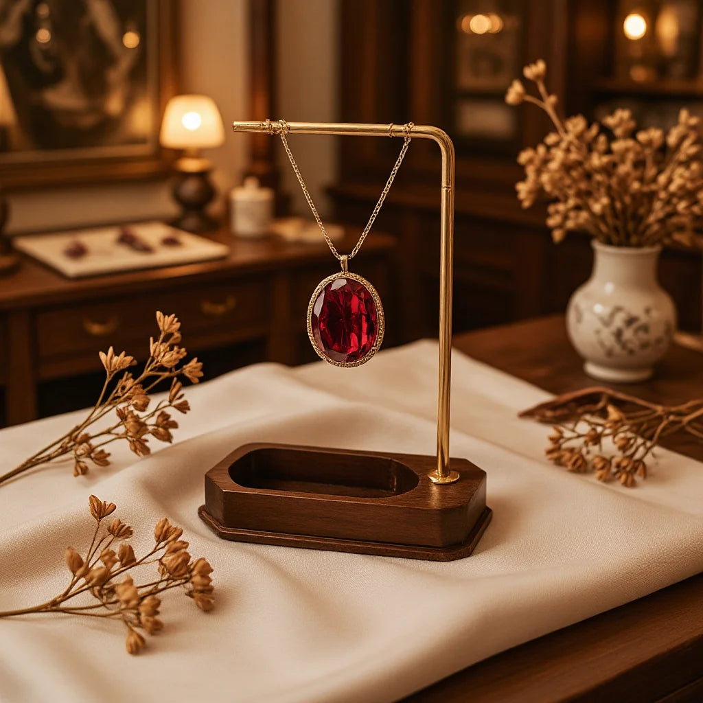 Bring timeless elegance to your space with this Minimalist T-Bar Jewelry Stand, crafted from rich walnut wood and sleek metal. Designed for both style and function, it keeps your favorite earrings, necklaces, and accessories.