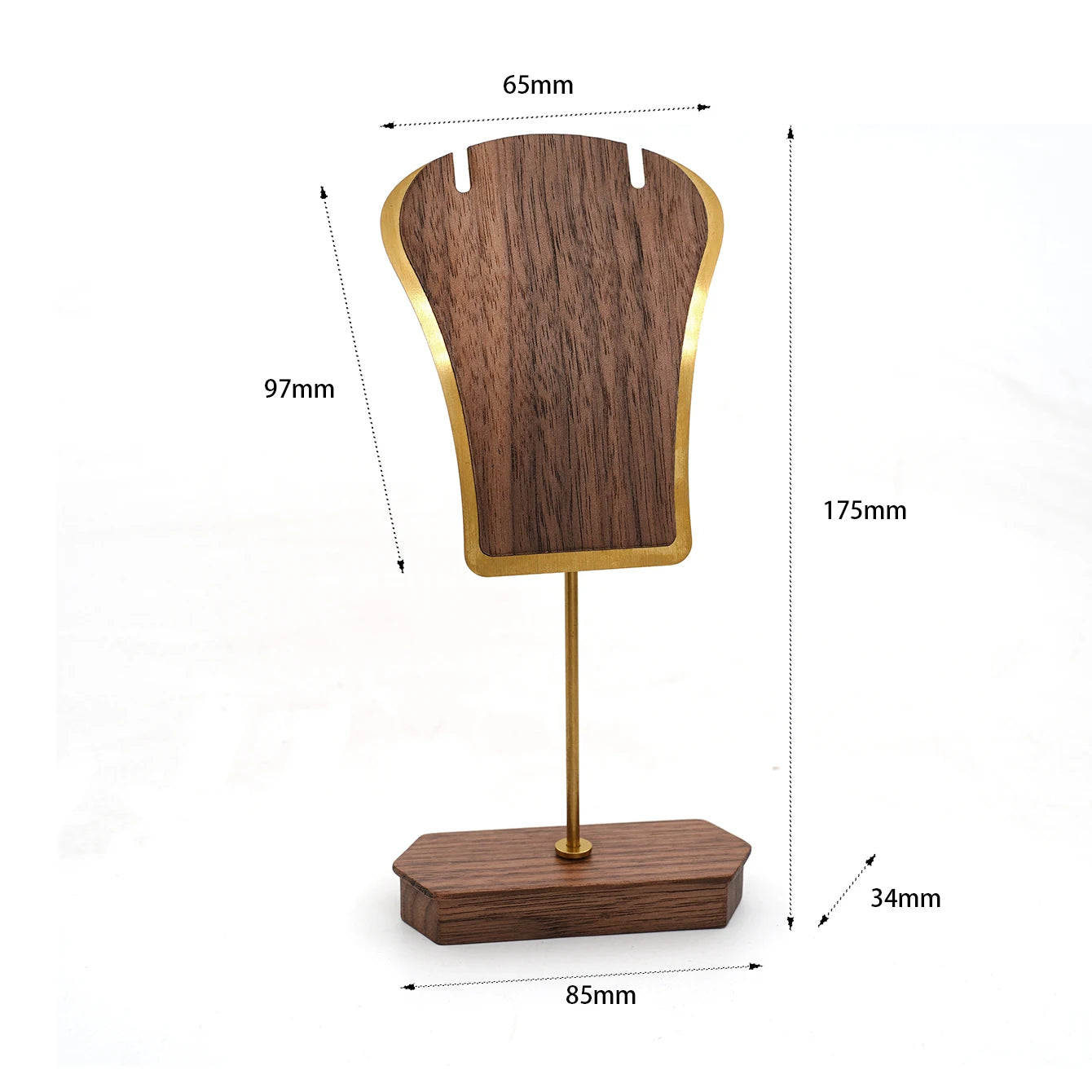 Bring timeless elegance to your space with this Minimalist T-Bar Jewelry Stand, crafted from rich walnut wood and sleek metal. Designed for both style and function, it keeps your favorite earrings, necklaces, and accessories.